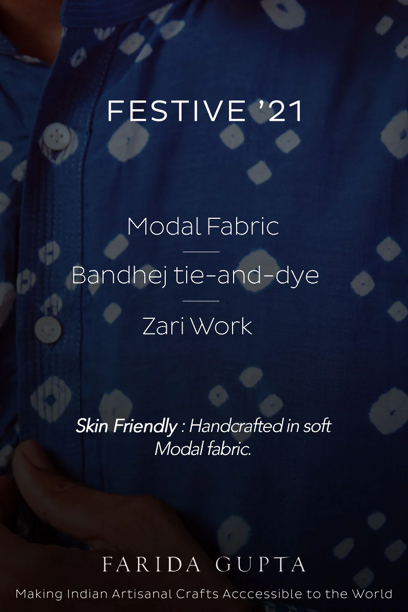 Aatif Modal Bandhej Kurta - Image 8