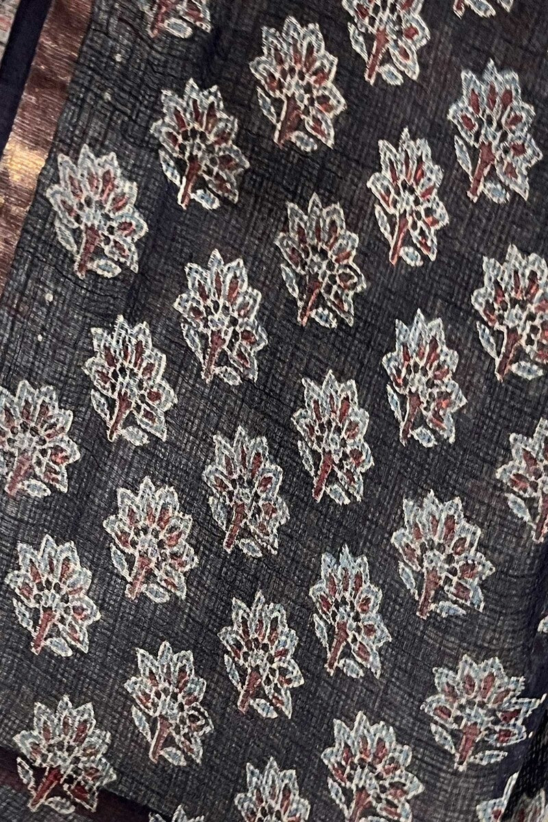 Black Ajrak Dupatta - Image 3
