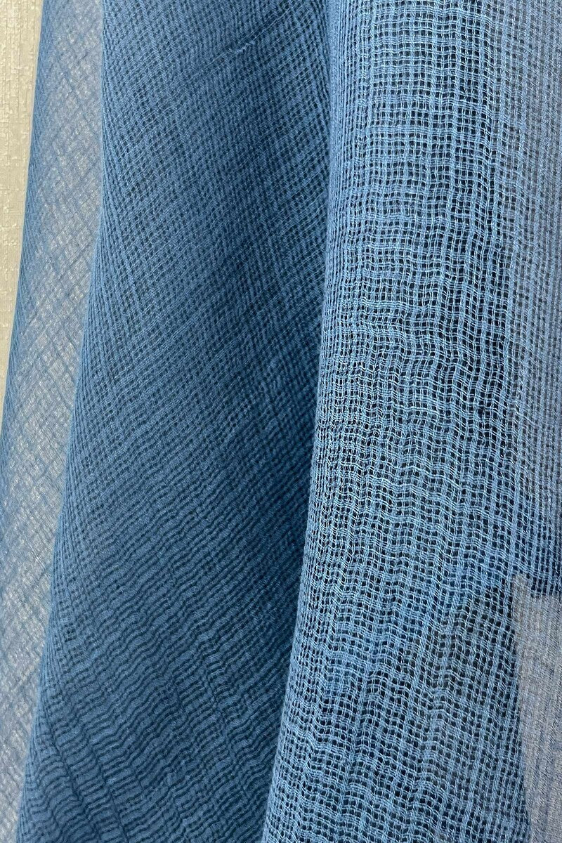 Blue Kota Plain Dupatta - Image 3