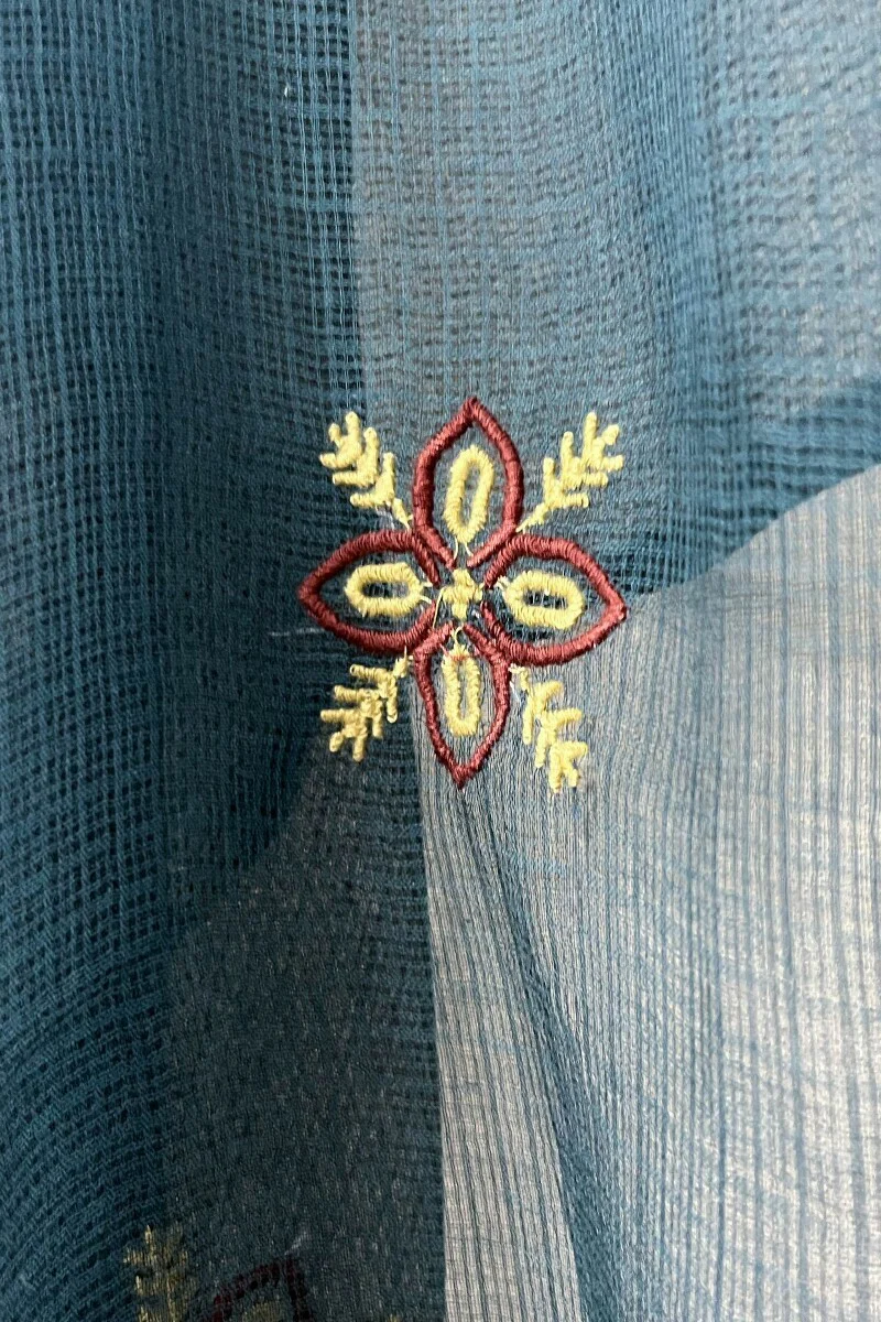 Dark Green Kota Dupatta - Image 3