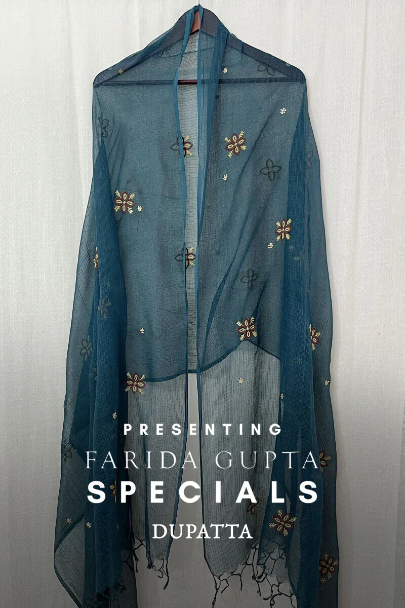 Dark Green Kota Dupatta