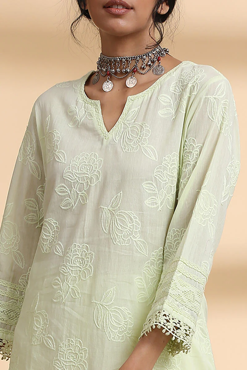 Falak Lime Green Kurta - Image 6