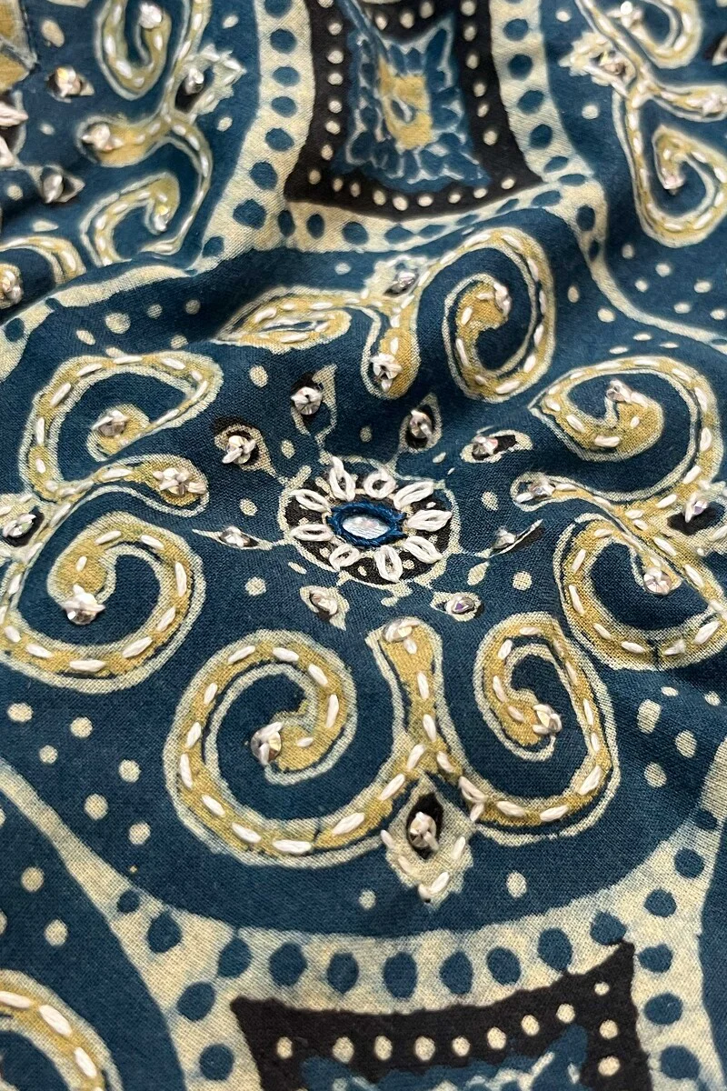 Firdaus Darya Ajrak Kurta - Image 3