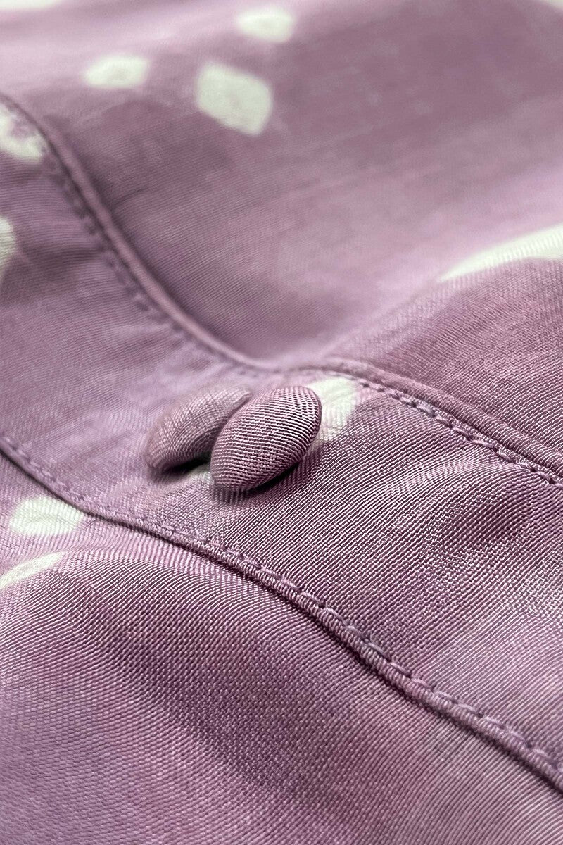 Gauhar Afroza Purple Bandhej Kurta - Image 6