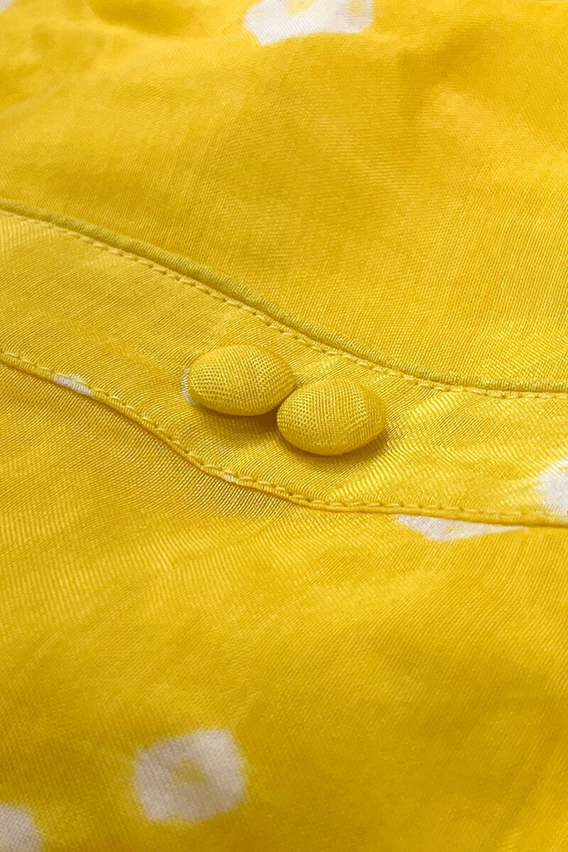 Gauhar Afroza Yellow Bandhej Kurta - Image 7