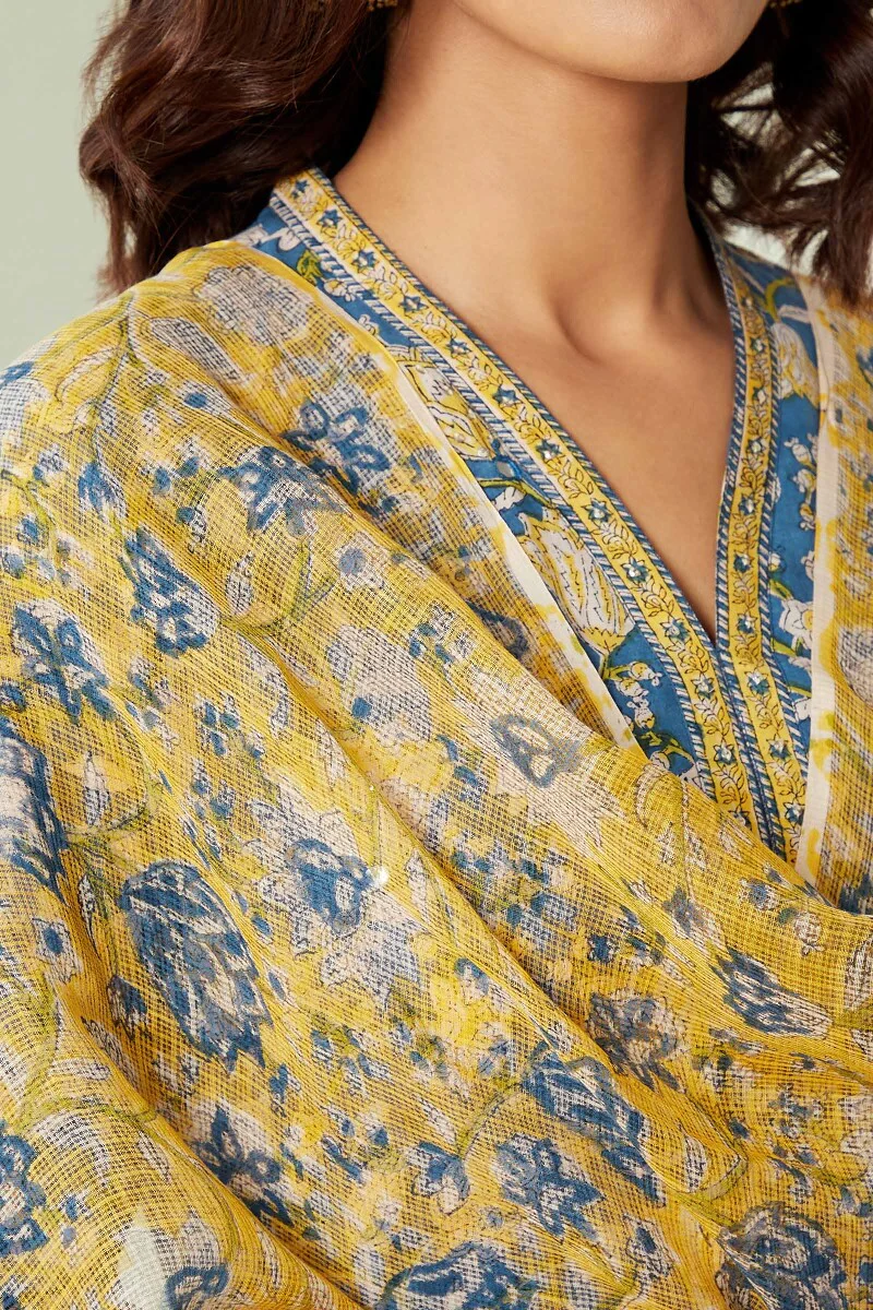 Gauhar Falak Sanganeri Kota Dupatta - Image 2