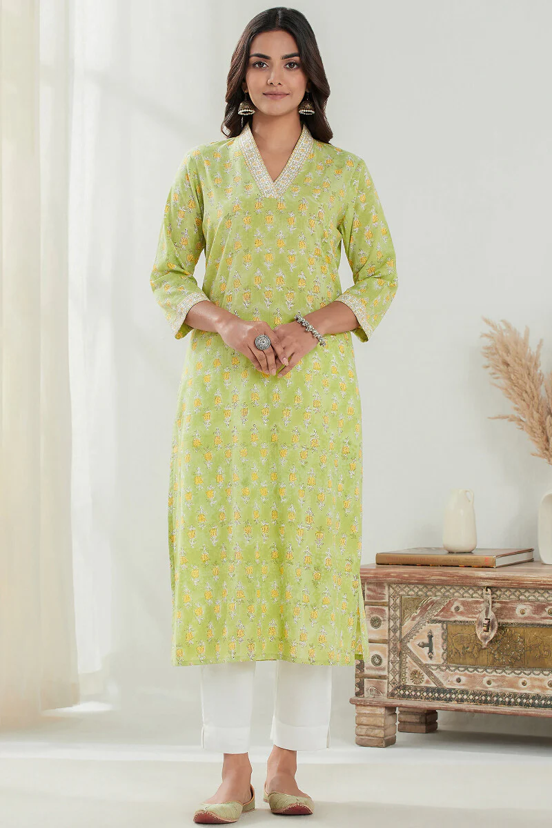Gauhar Farah Sanganeri Kurta - Image 2