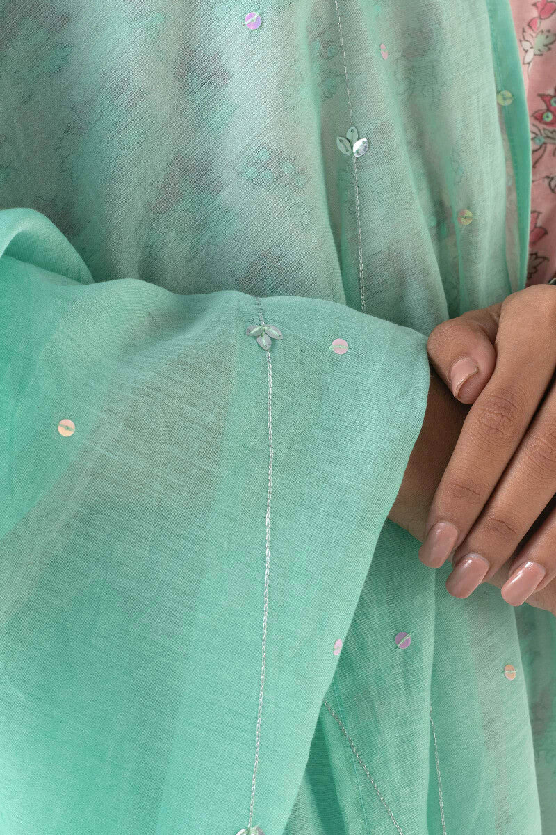Gauhar Farhat Cotton Silk Dupatta - Image 4