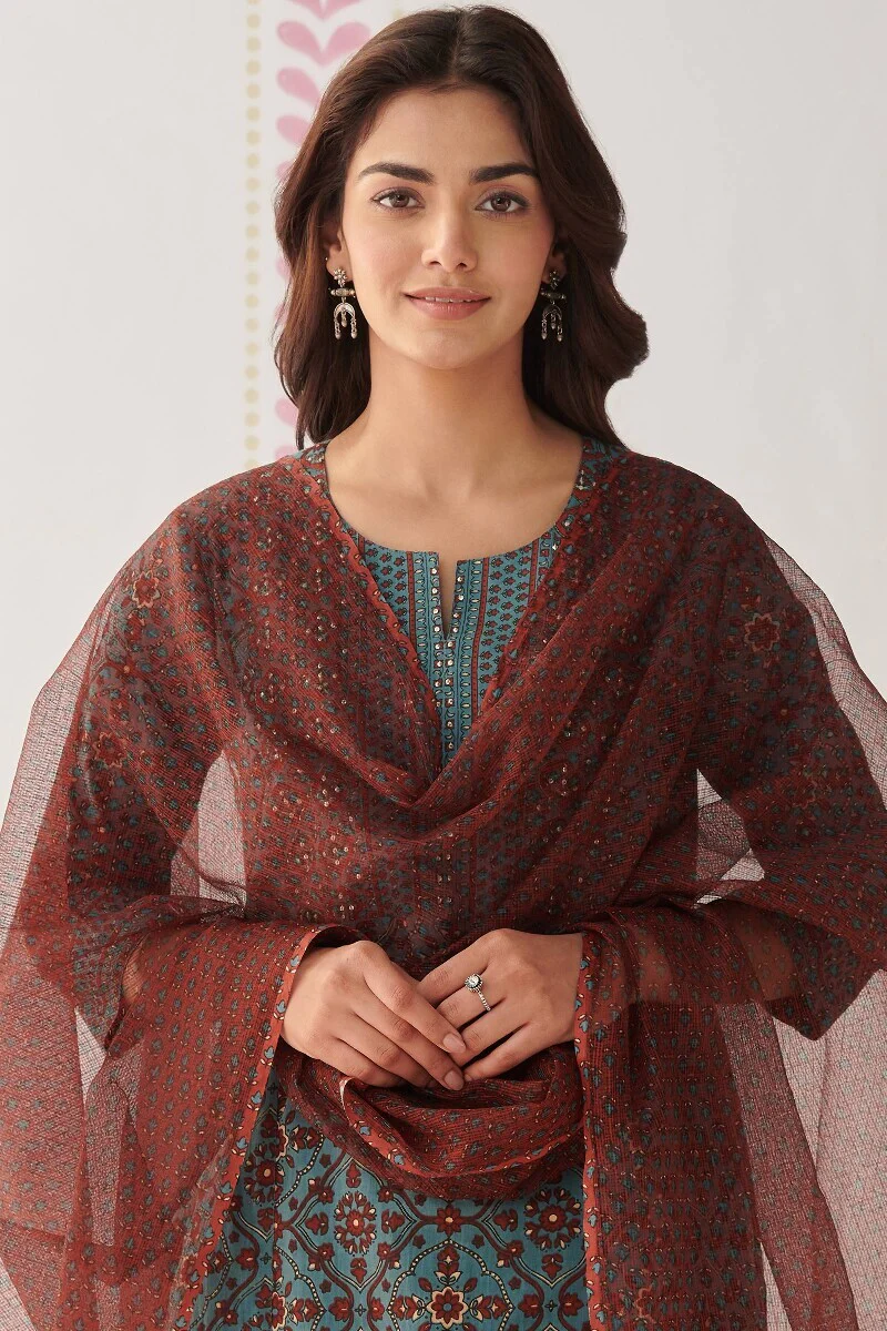 Gauhar Feriha Sanganeri Dupatta