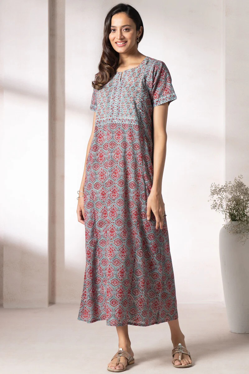 Gauhar Fizah Sanganeri Kaftan - Image 3