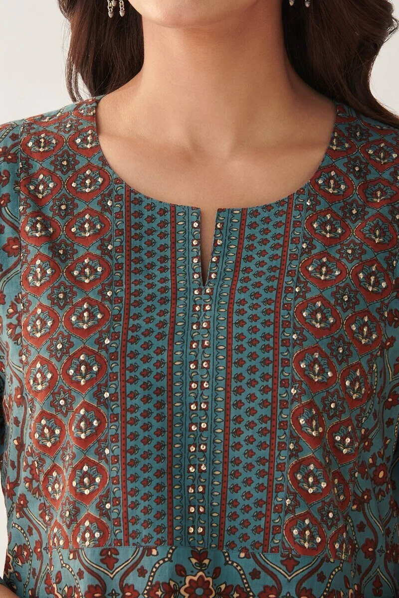 Surplus: Gauhar Gulnaz Sanganeri Kurta - Image 4