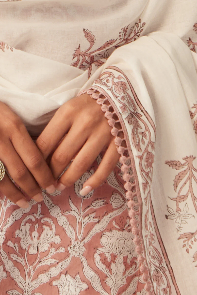 Gauhar Gulshan Sanganeri Dupatta - Image 4
