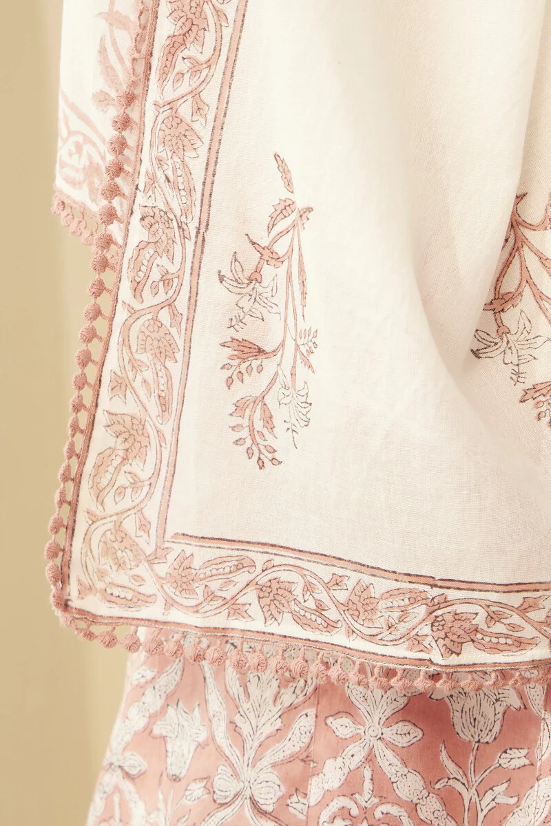 Gauhar Gulshan Sanganeri Dupatta - Image 5