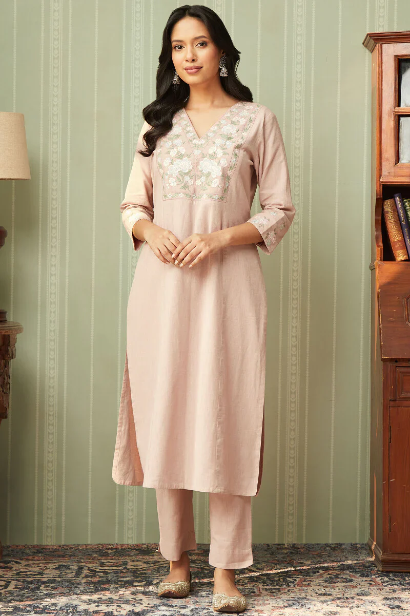 Gauhar Inaya Pink Kurta - Image 2
