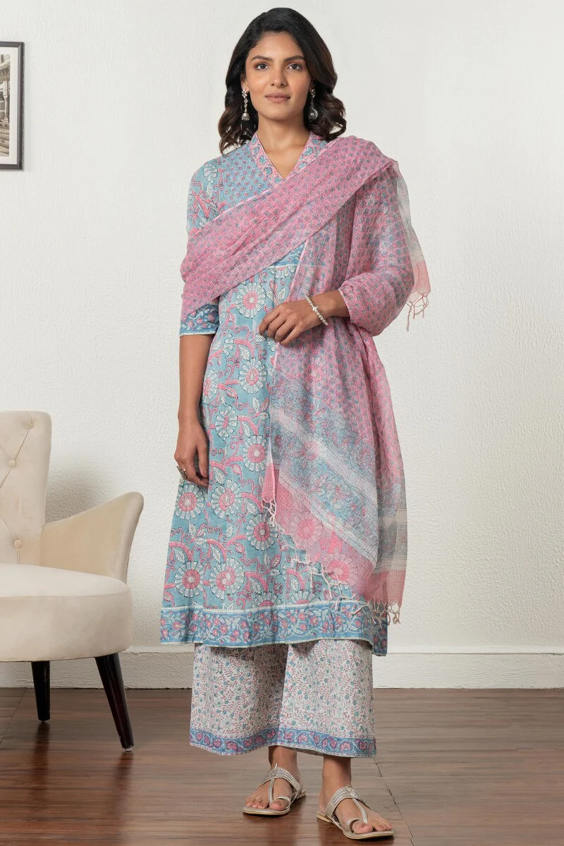 Gauhar Jia Sanganeri Kota Dupatta - Image 3