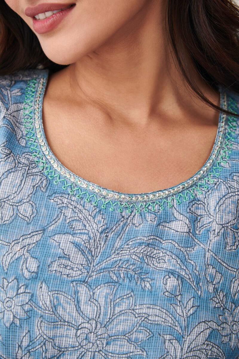 Gauhar Jia Sanganeri Kota Kurta - Image 2