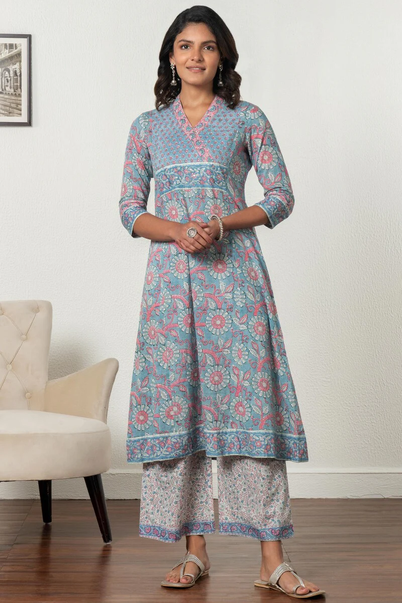 Gauhar Jia Sanganeri Kurta - Image 3