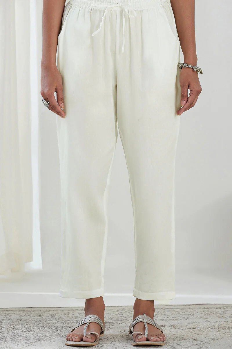 Gauhar Kiara Cotton Flax Pants