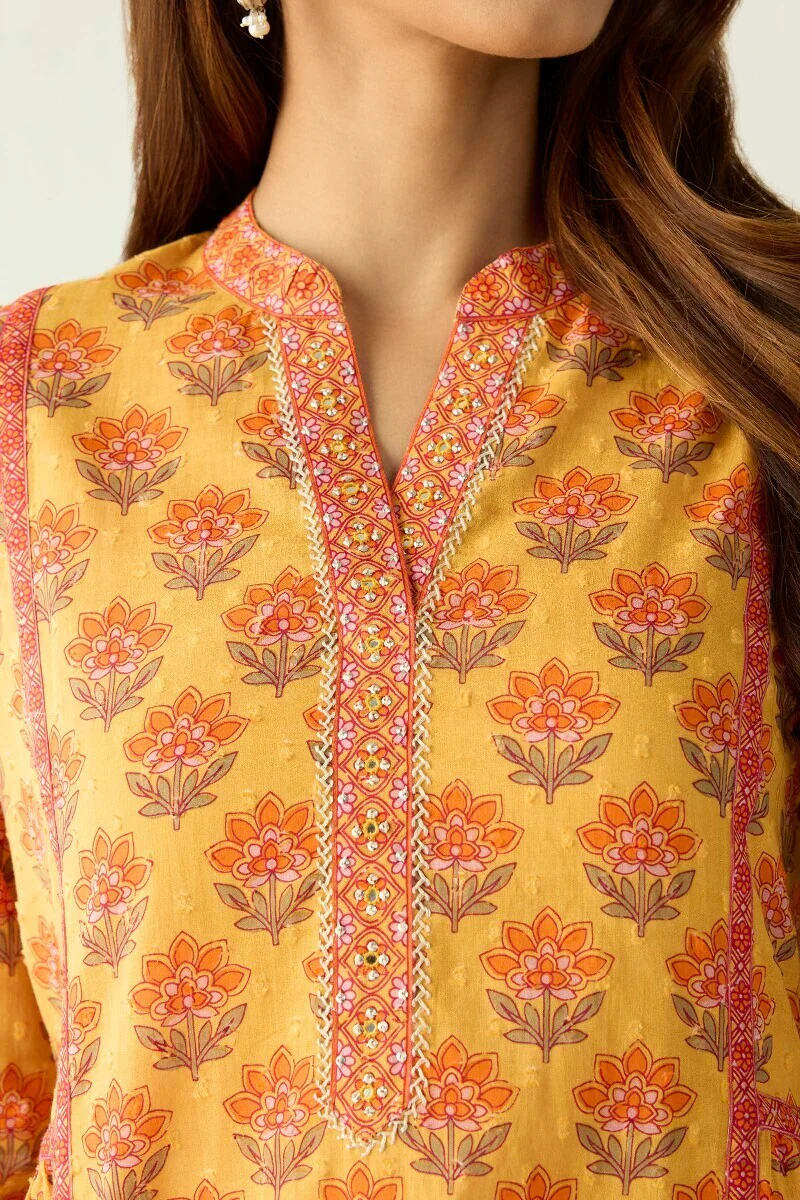 Surplus: Gauhar Mahek Sanganeri Kurta - Image 4