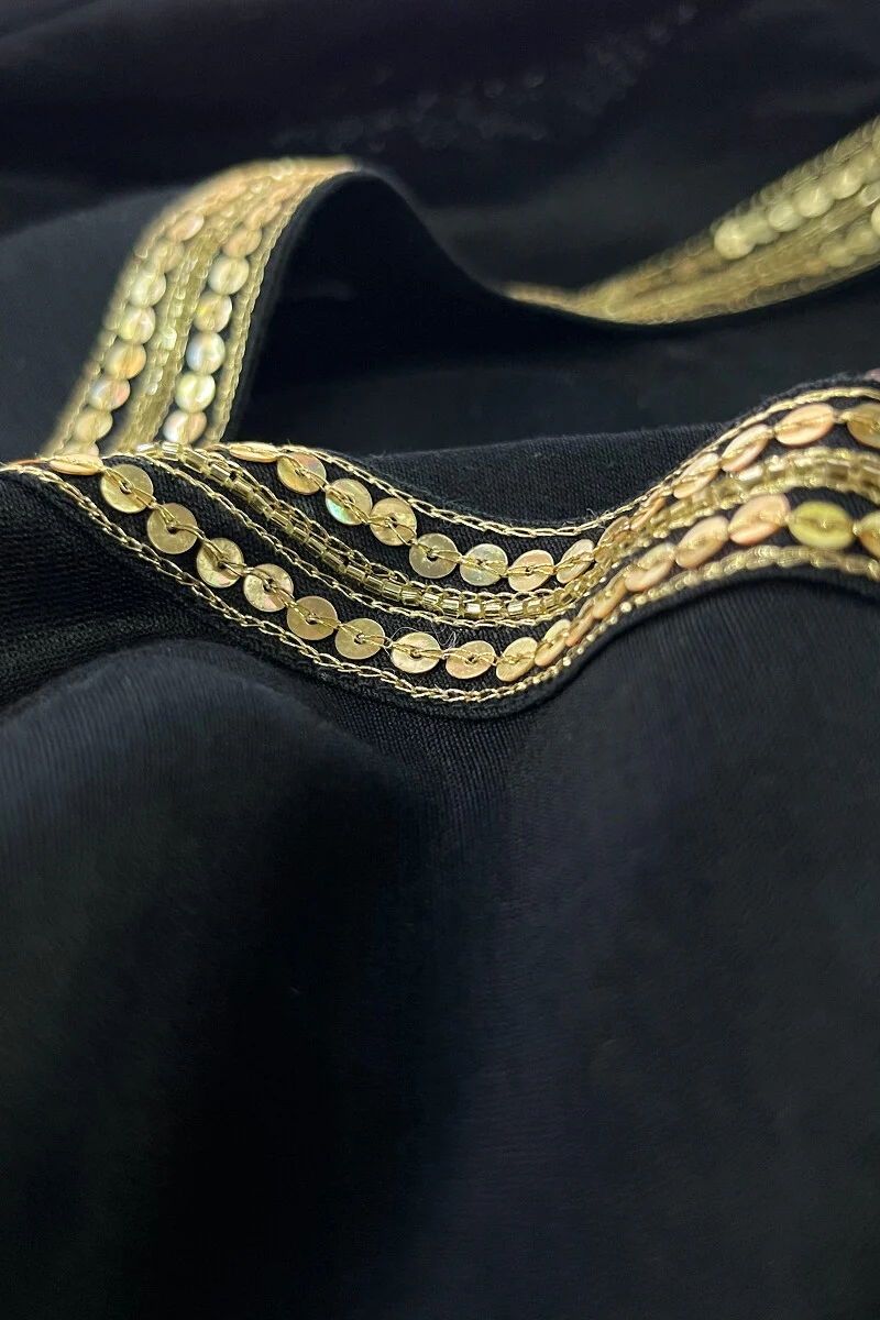 Gauhar Maira Black Chanderi Kurta - Image 3