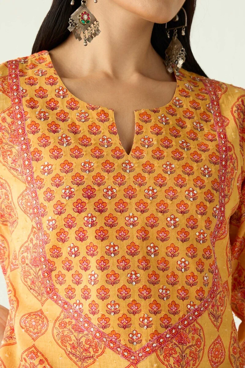 Surplus: Gauhar Maira Sanganeri Kurta - Image 4