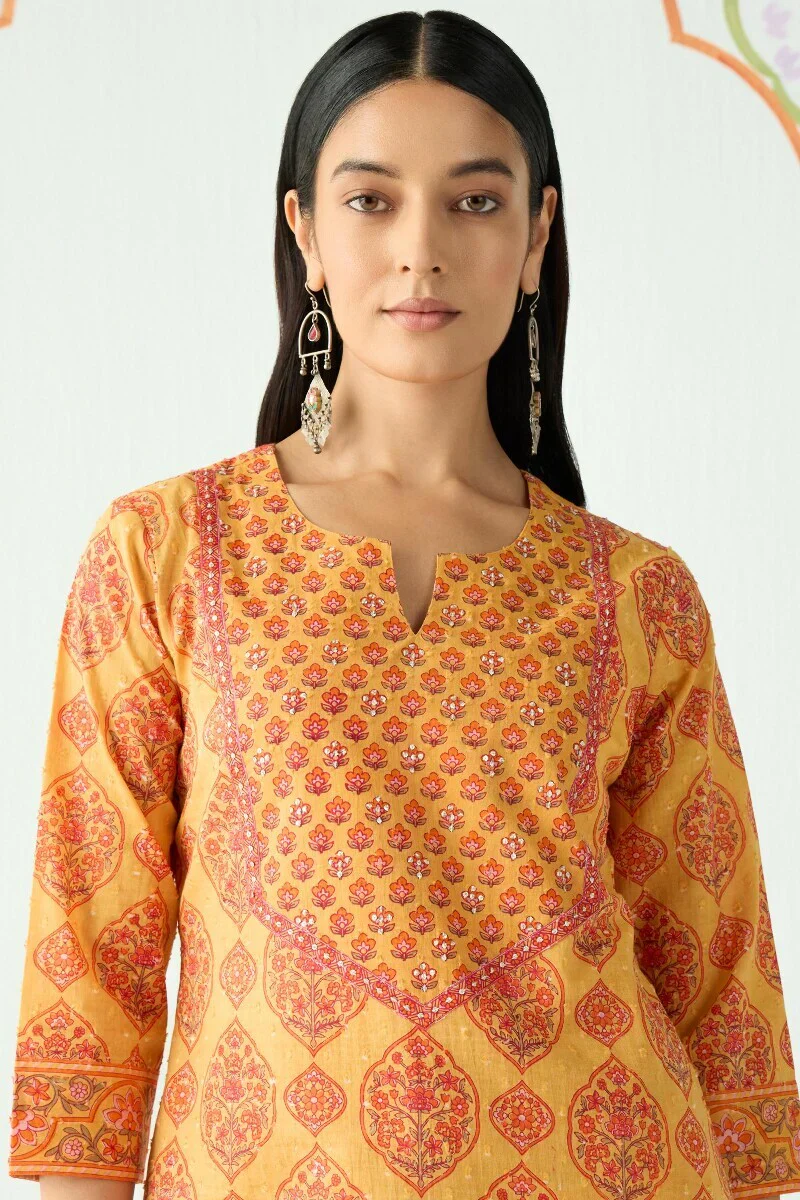 Surplus: Gauhar Maira Sanganeri Kurta - Image 5