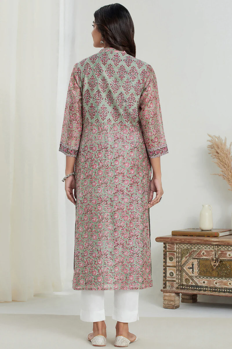 Gauhar Maya Sanganeri Chanderi Kurta - Image 6