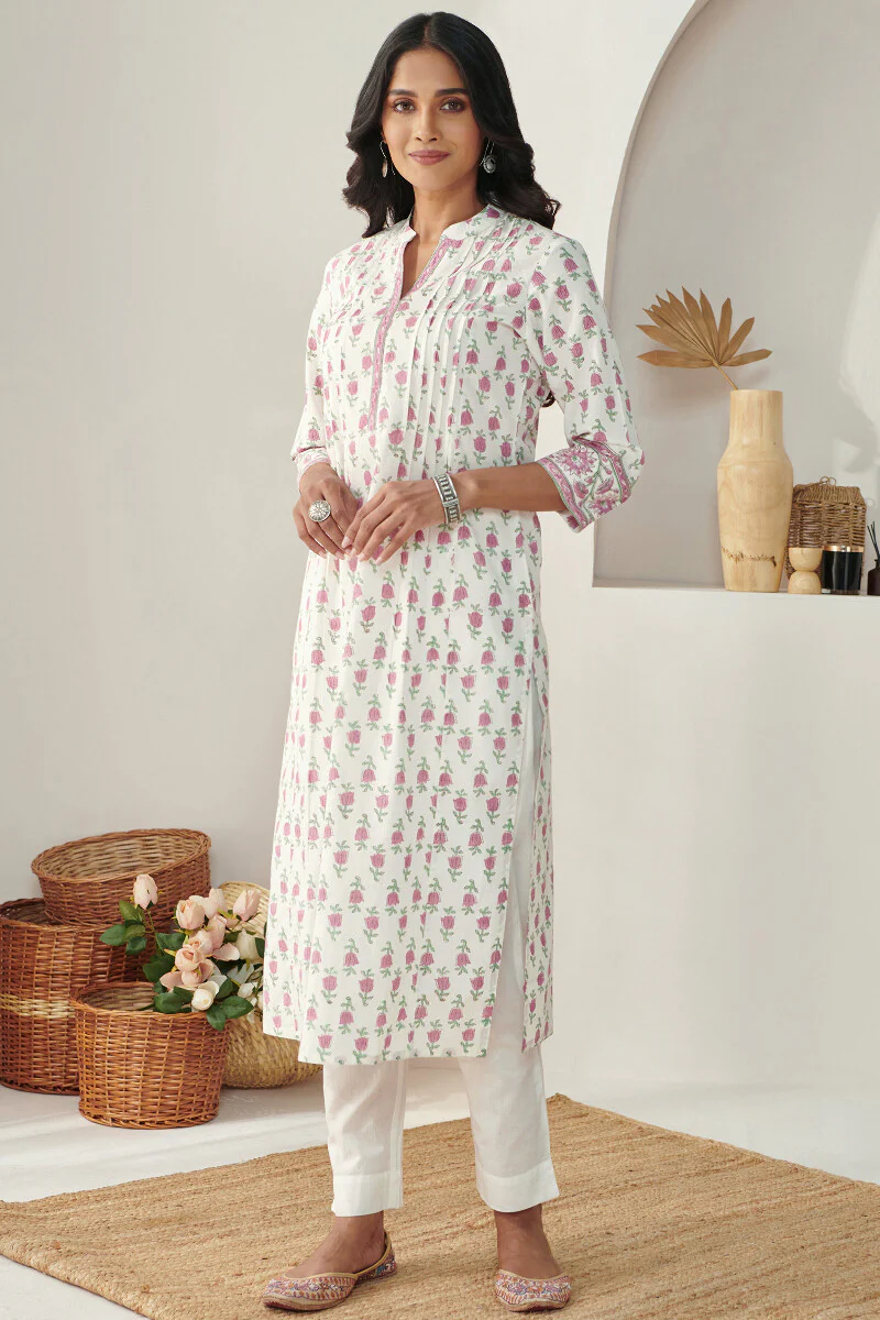 Gauhar Meher White Narrow Pants - Image 3