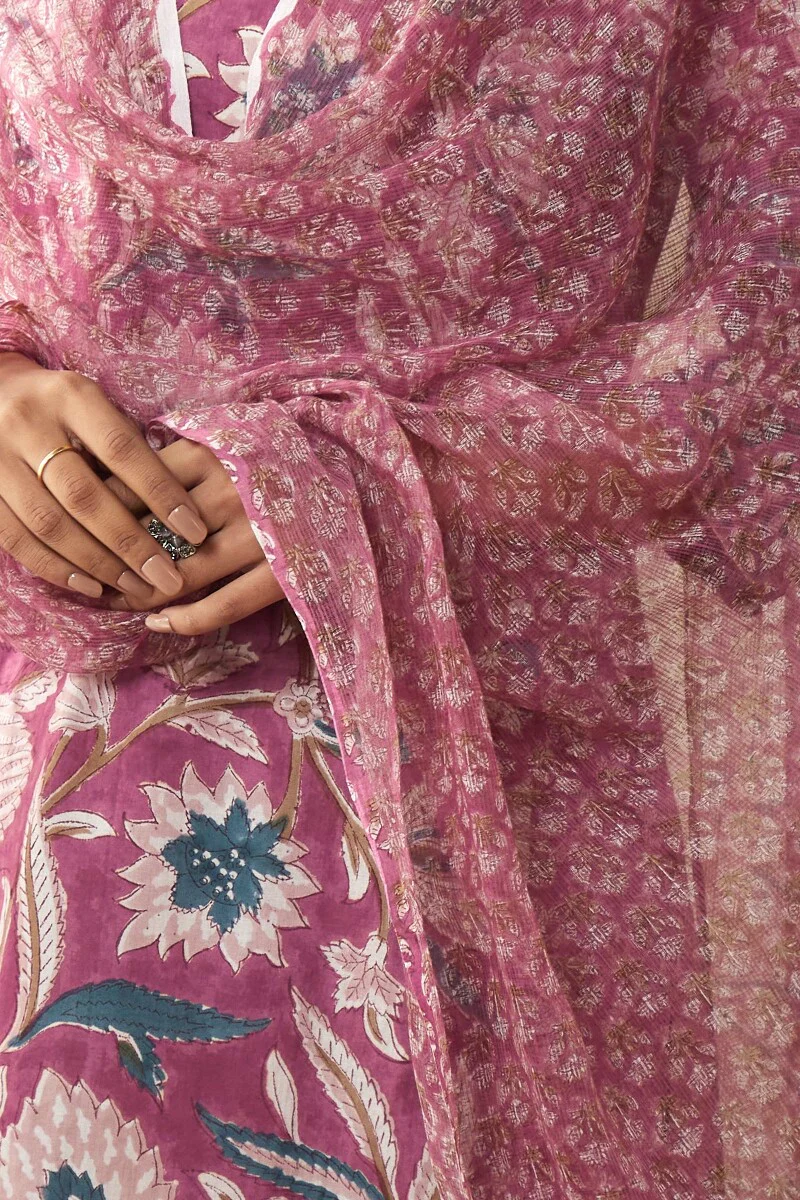 Gauhar Mira Sanganeri Kota Dupatta - Image 4