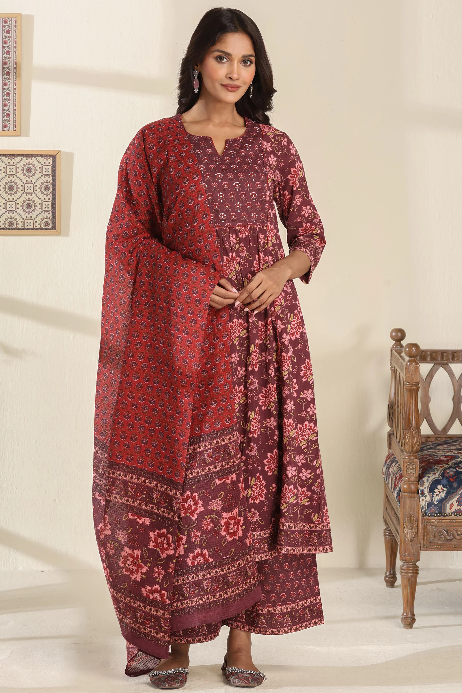 Gauhar Nadira Sanganeri Kurta - Image 6