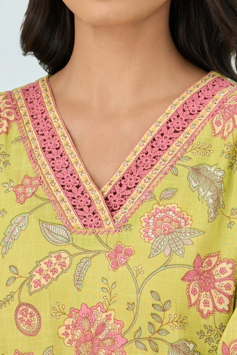 Surplus: Gauhar Nasira Sanganeri Kurta - Image 4