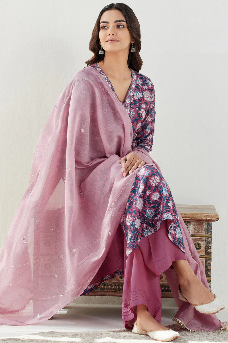 Gauhar Nazma Sanganeri Chanderi Kurta - Image 6