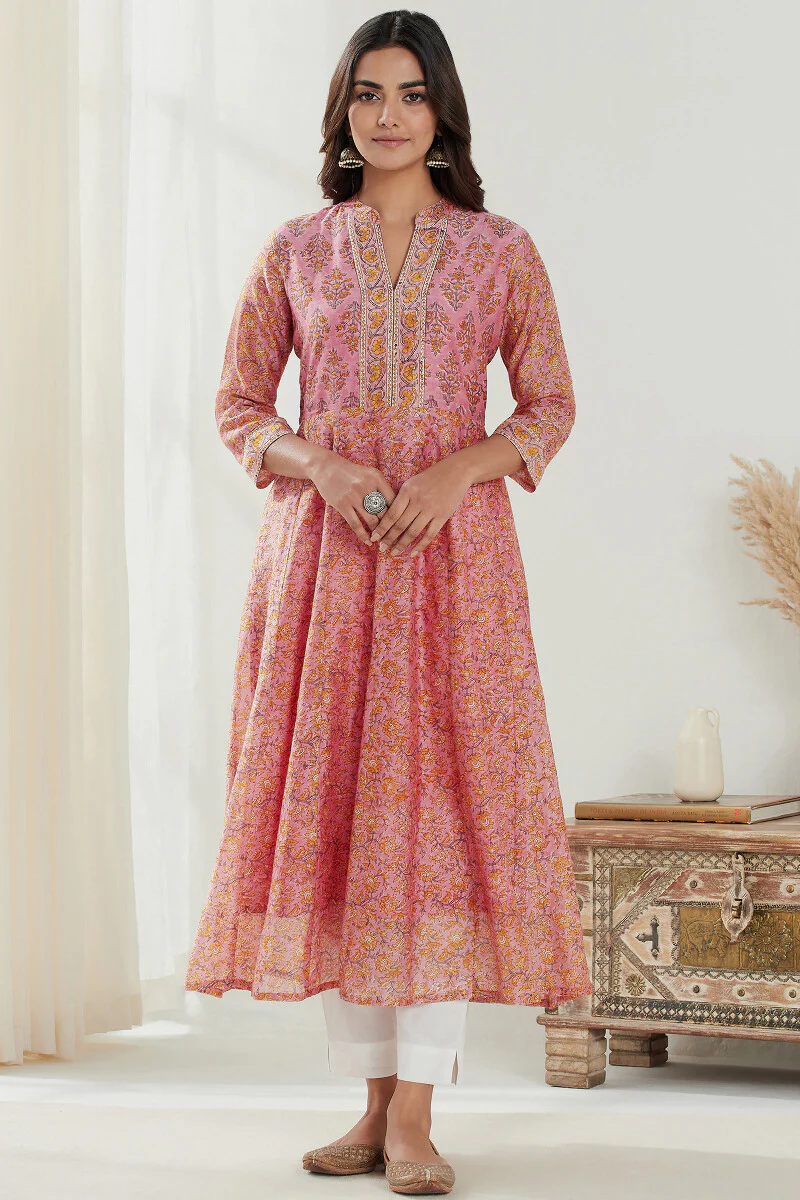 Gauhar Nazneen Sanganeri Chanderi Kurta - Image 2