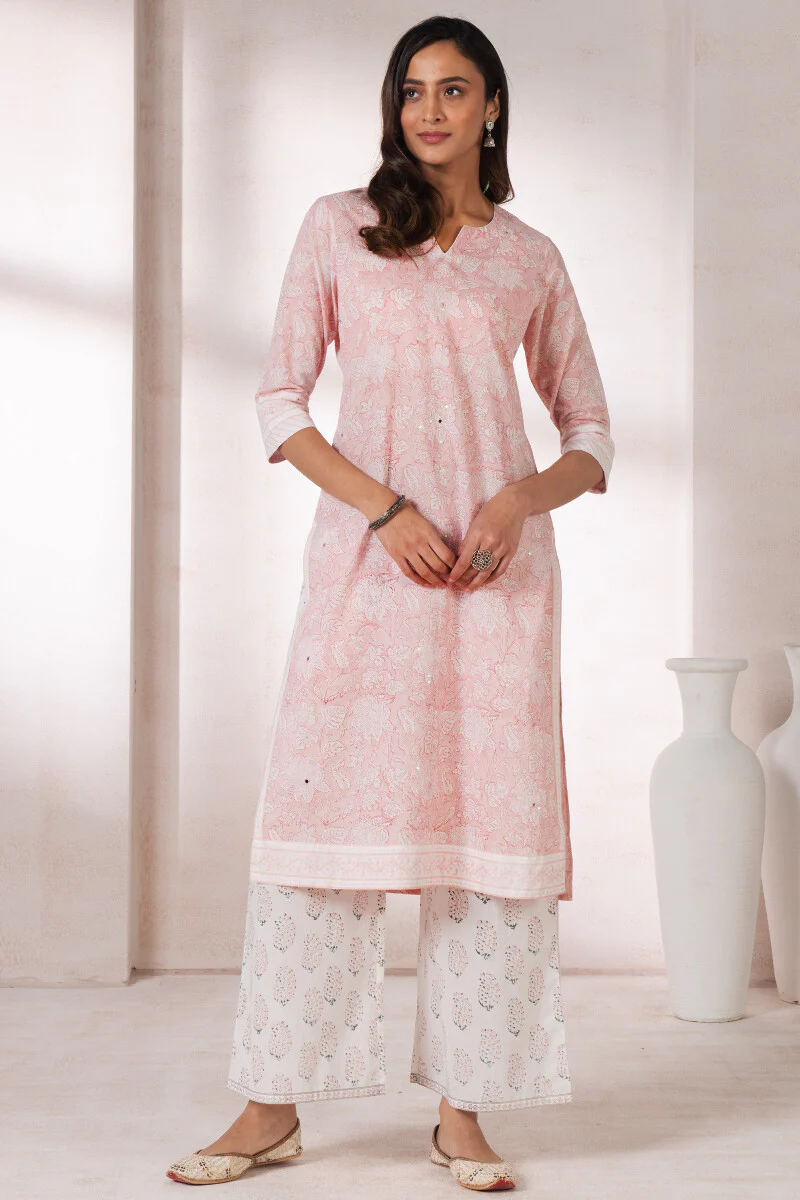 Gauhar Nilofar Sanganeri Kurta - Image 3