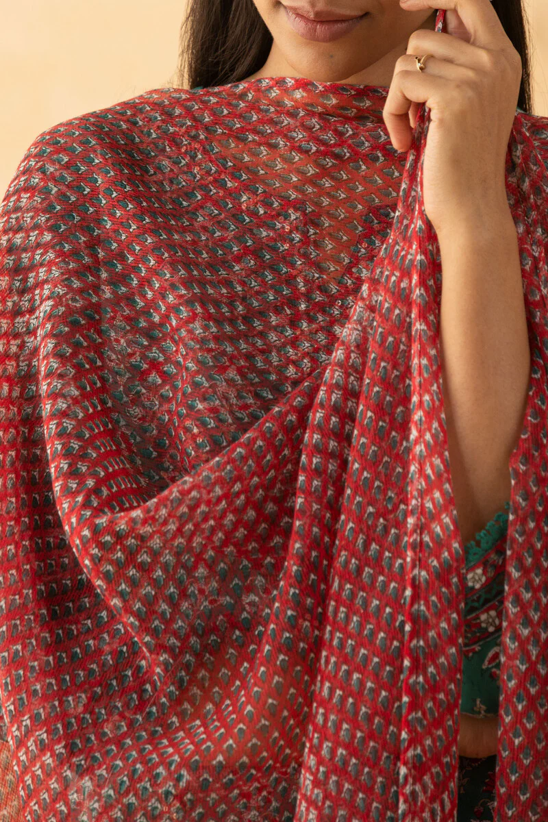Gauhar Rahima Sanganeri Kota Dupatta - Image 2