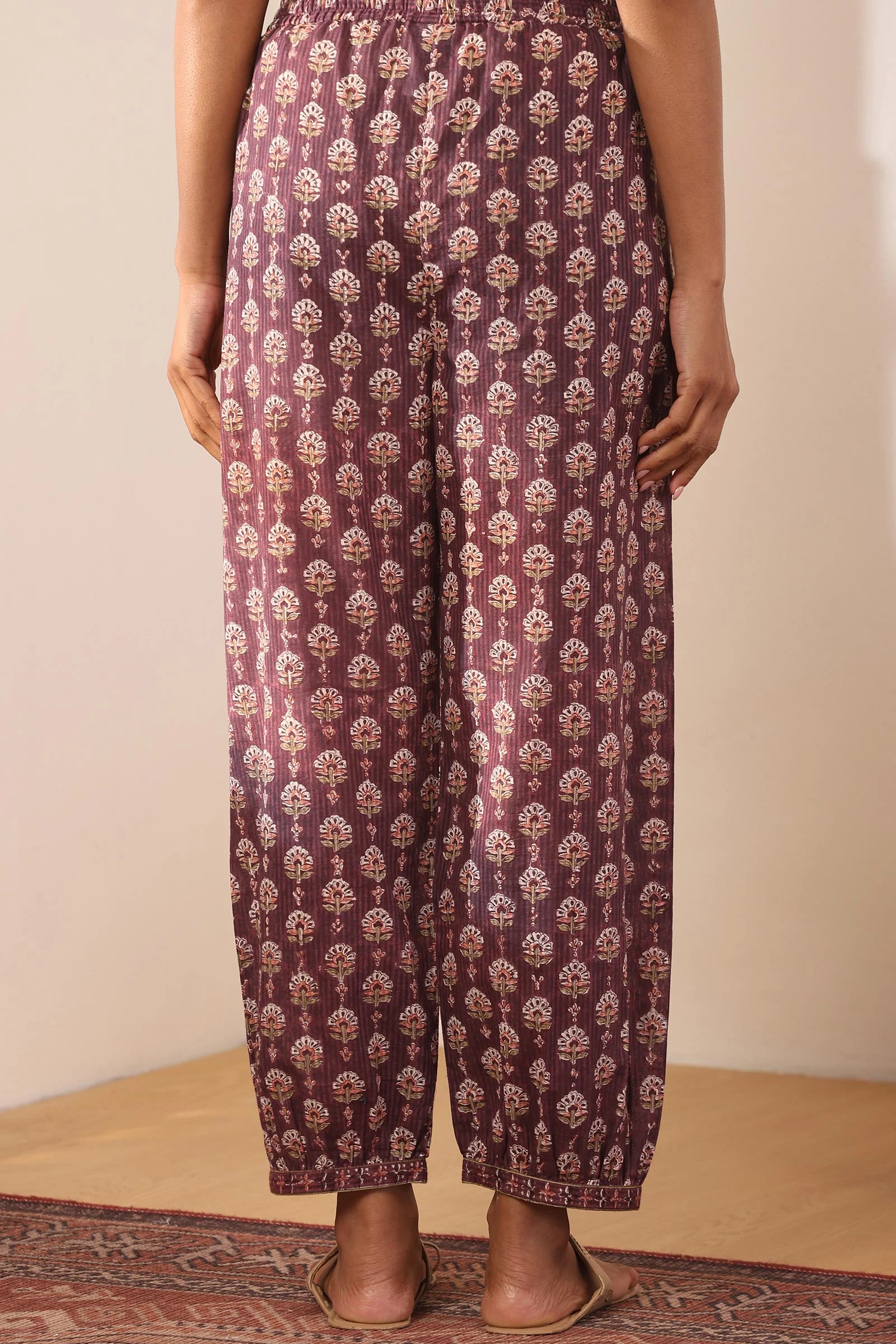 Surplus: Gauhar Rasia Sanganeri Izhaar Pants - Image 4