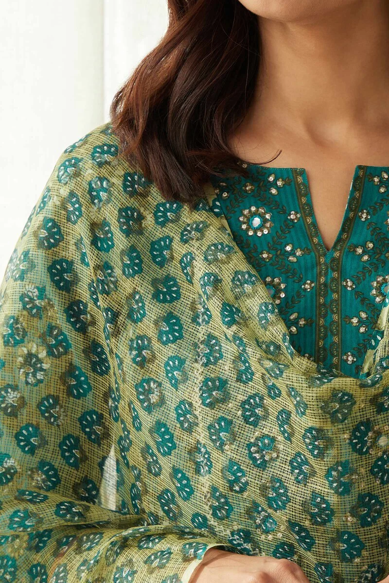 Gauhar Ria Sanganeri Dupatta - Image 2