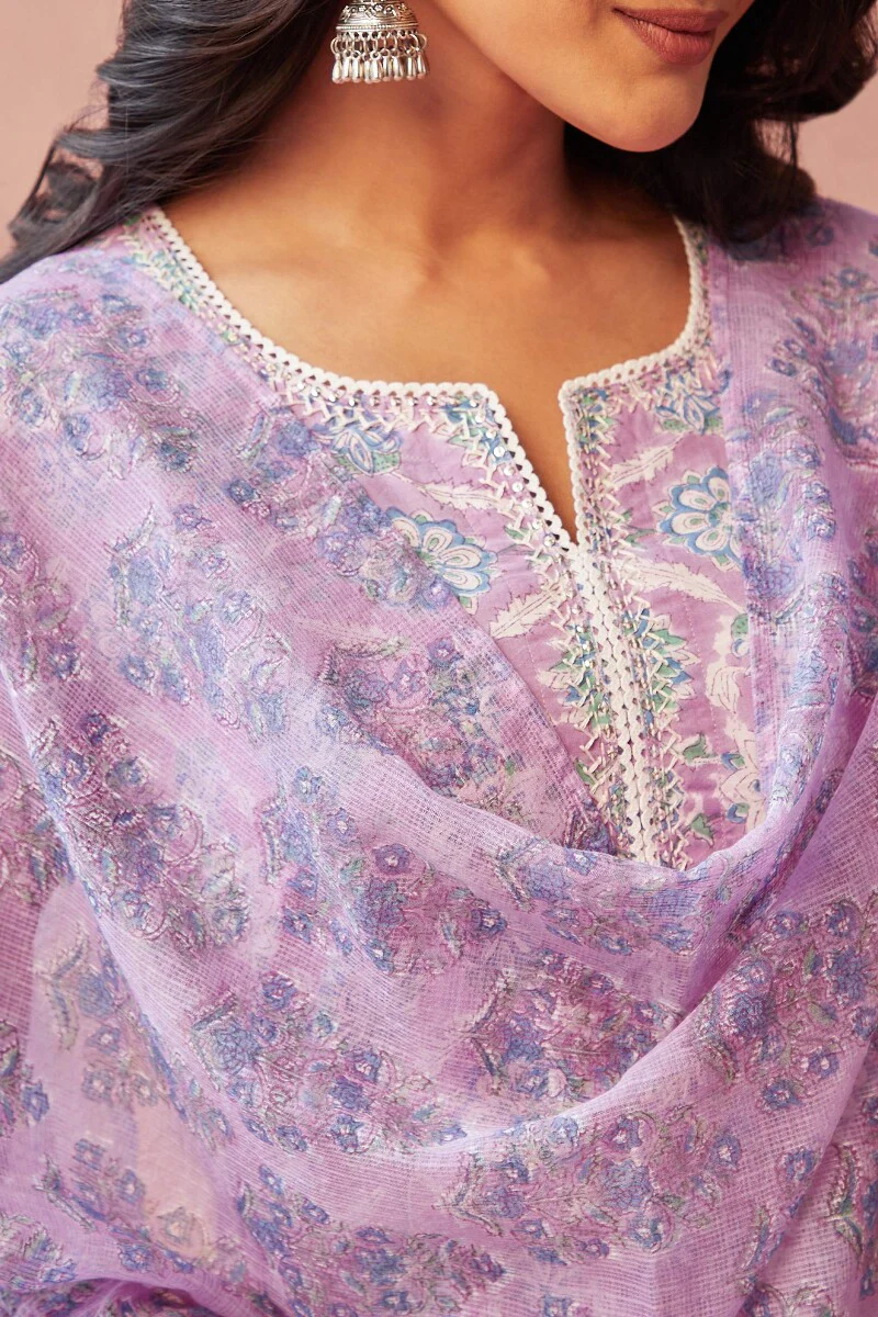Gauhar Ruhi Sanganeri Kota Dupatta - Image 2