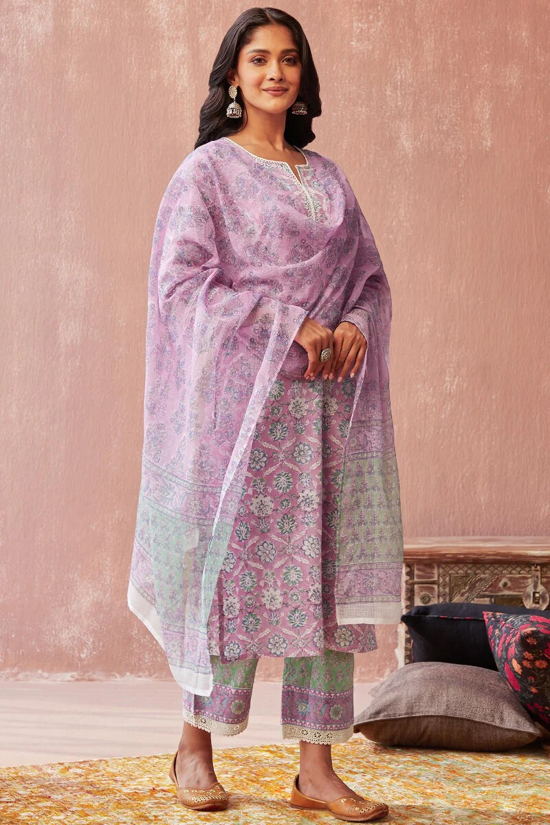 Gauhar Ruhi Sanganeri Kota Dupatta - Image 3