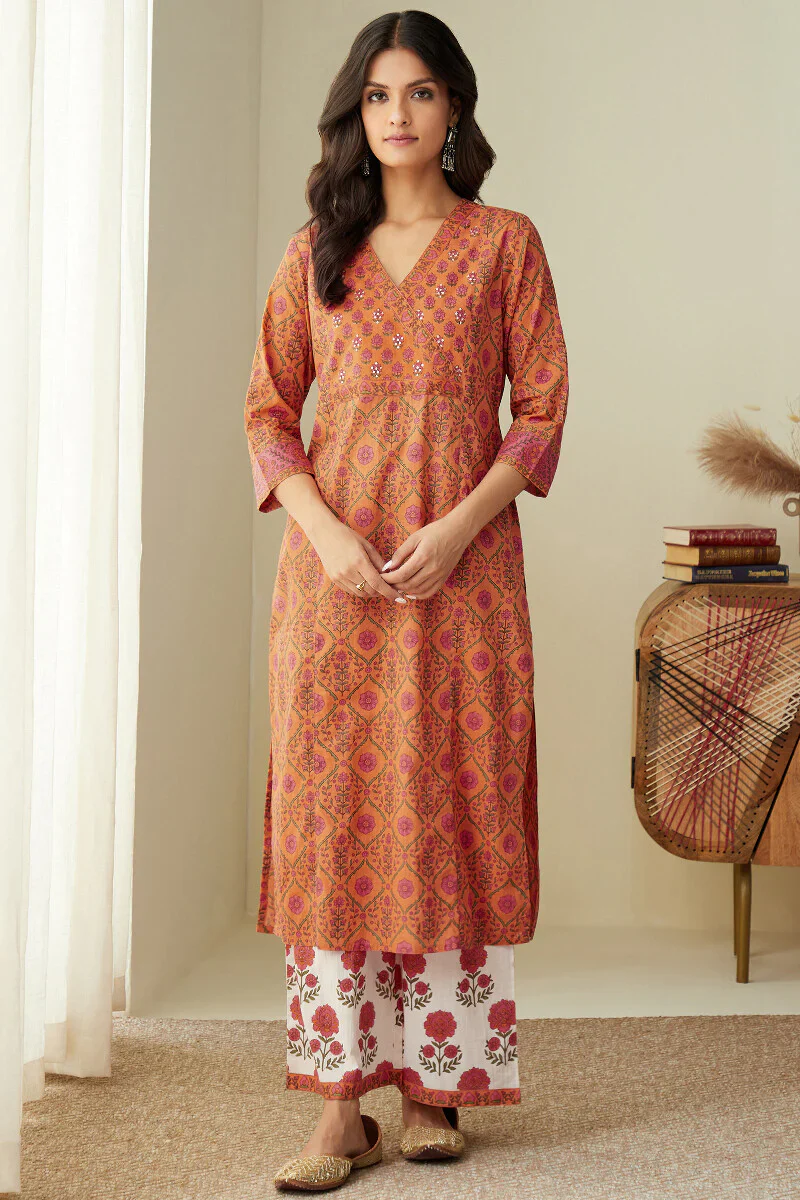 Gauhar Safina Sanganeri Kurta - Image 2