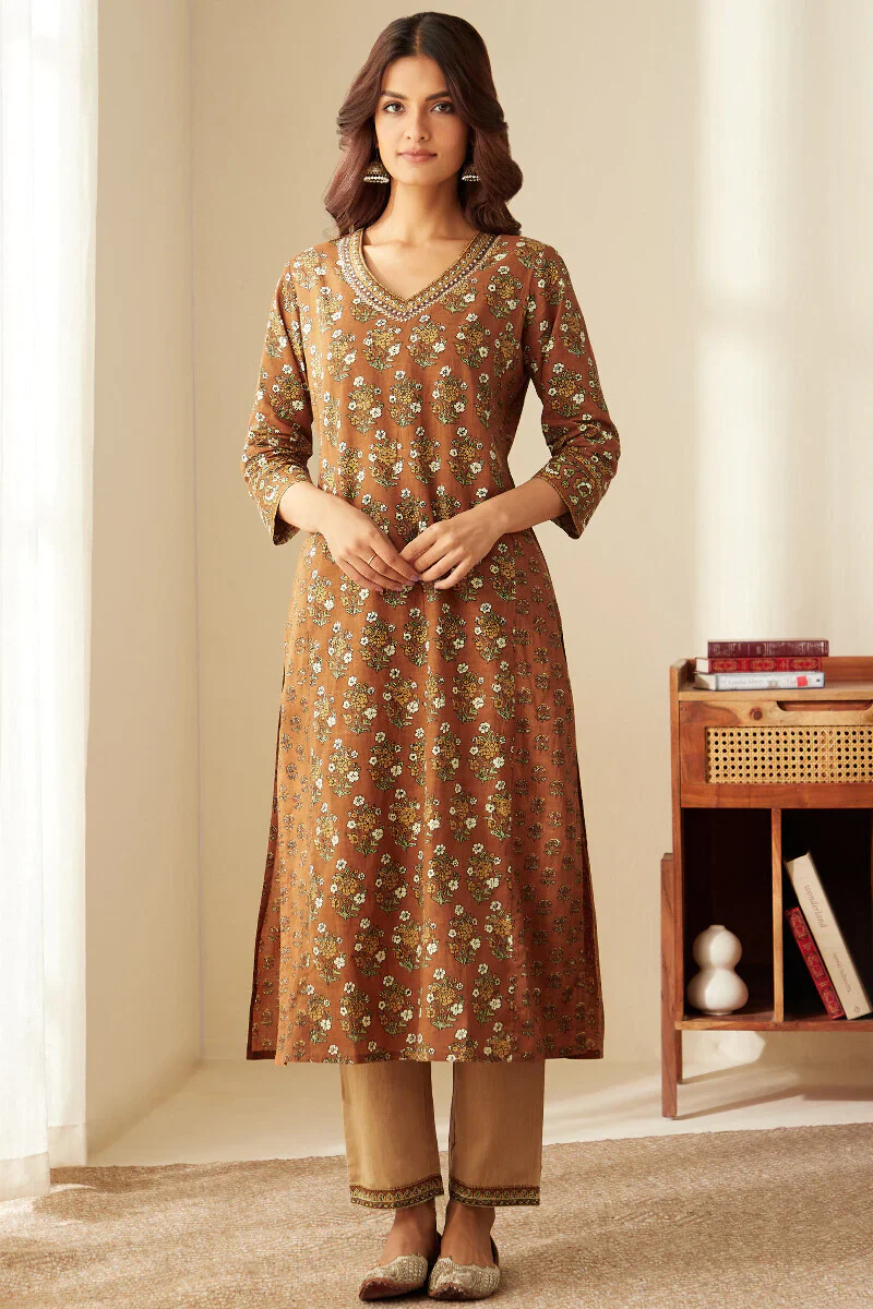 Gauhar Safira Sanganeri Kurta - Image 2