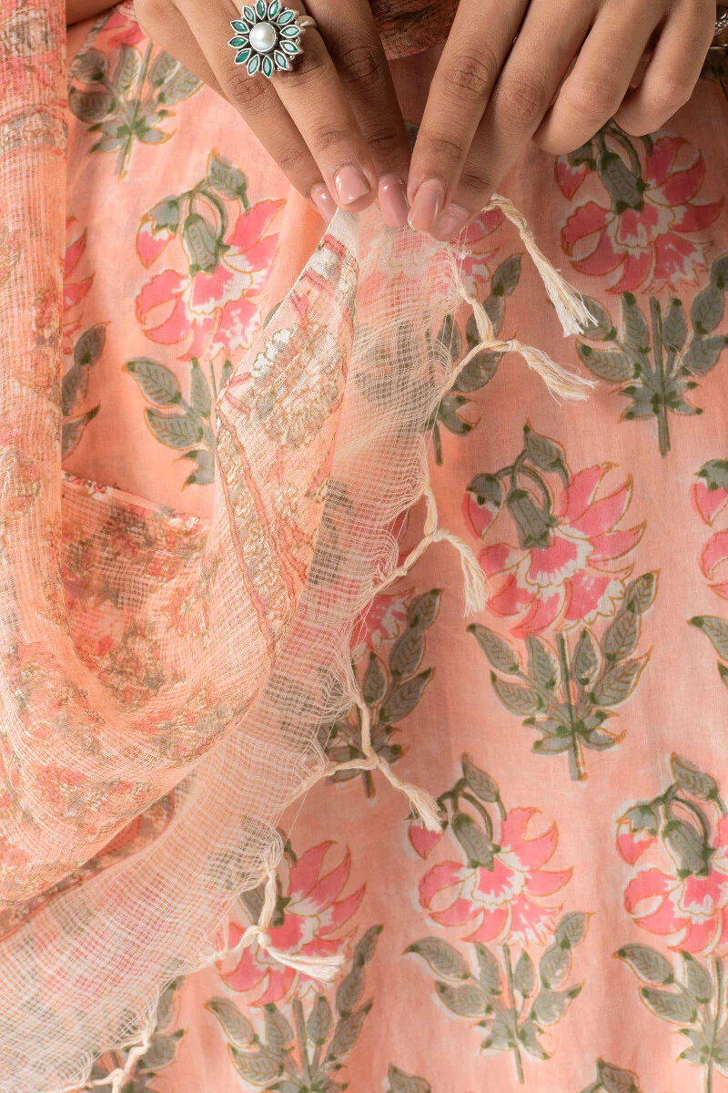 Gauhar Sahana Sanganeri Kota Dupatta - Image 4