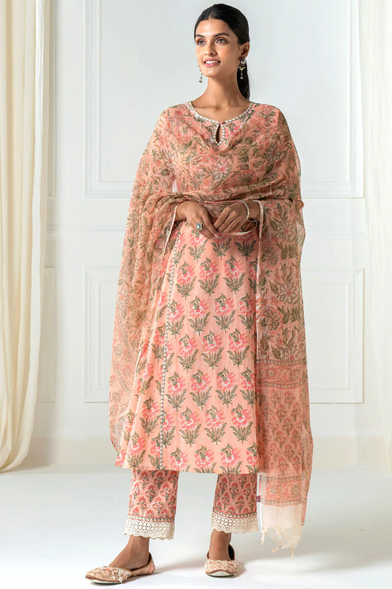 Gauhar Sahana Sanganeri Kota Dupatta - Image 5