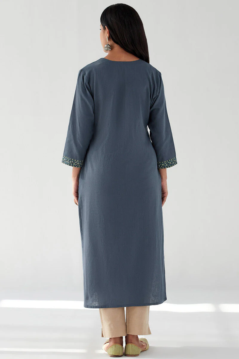 Gauhar Sahira Flax Cotton Kurta - Image 7