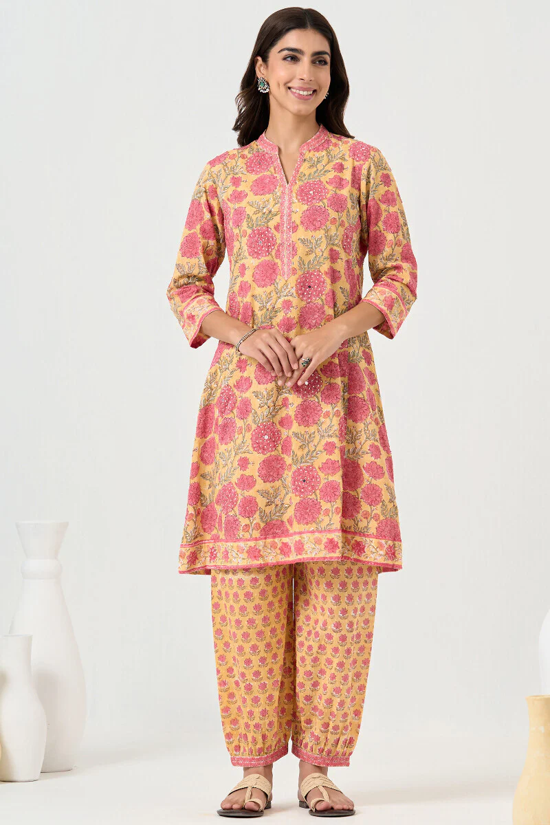 Gauhar Samreen Sanganeri Short Kurta - Image 2