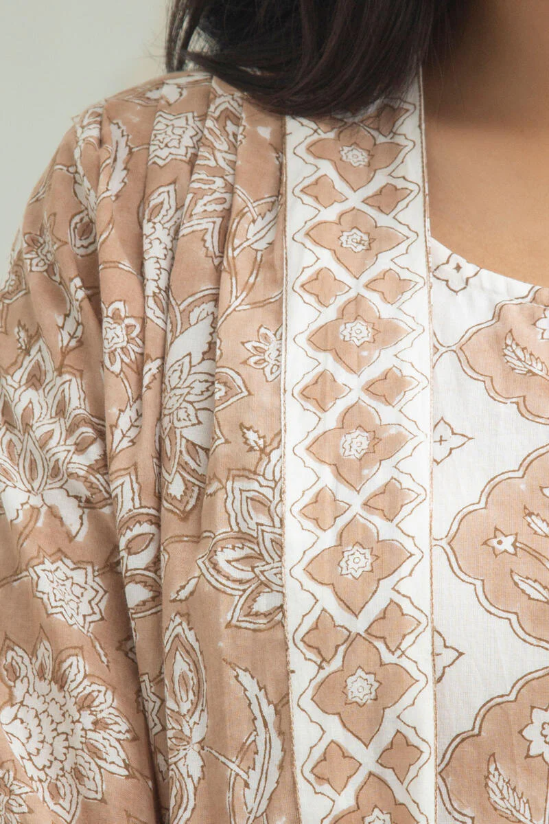 Gauhar Sanam Block Printed Kimono - Image 2