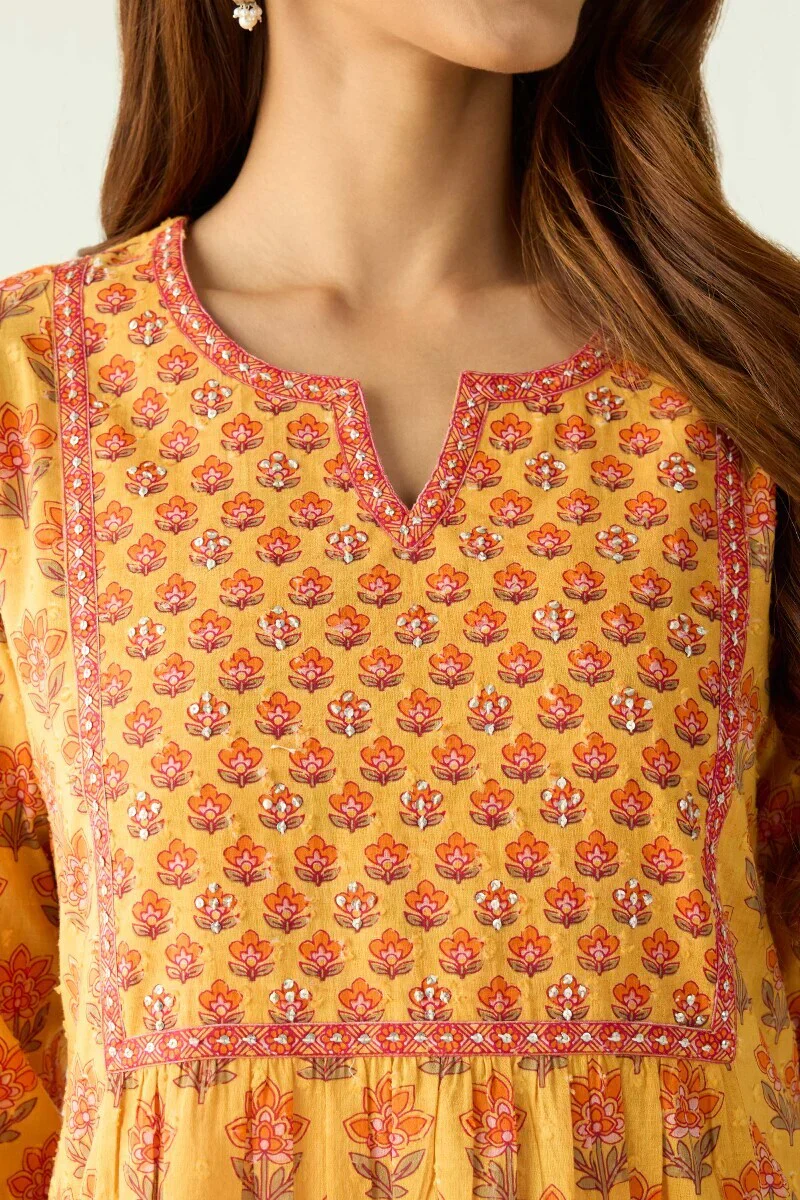 Surplus: Gauhar Sara Sanganeri Kurta - Image 4
