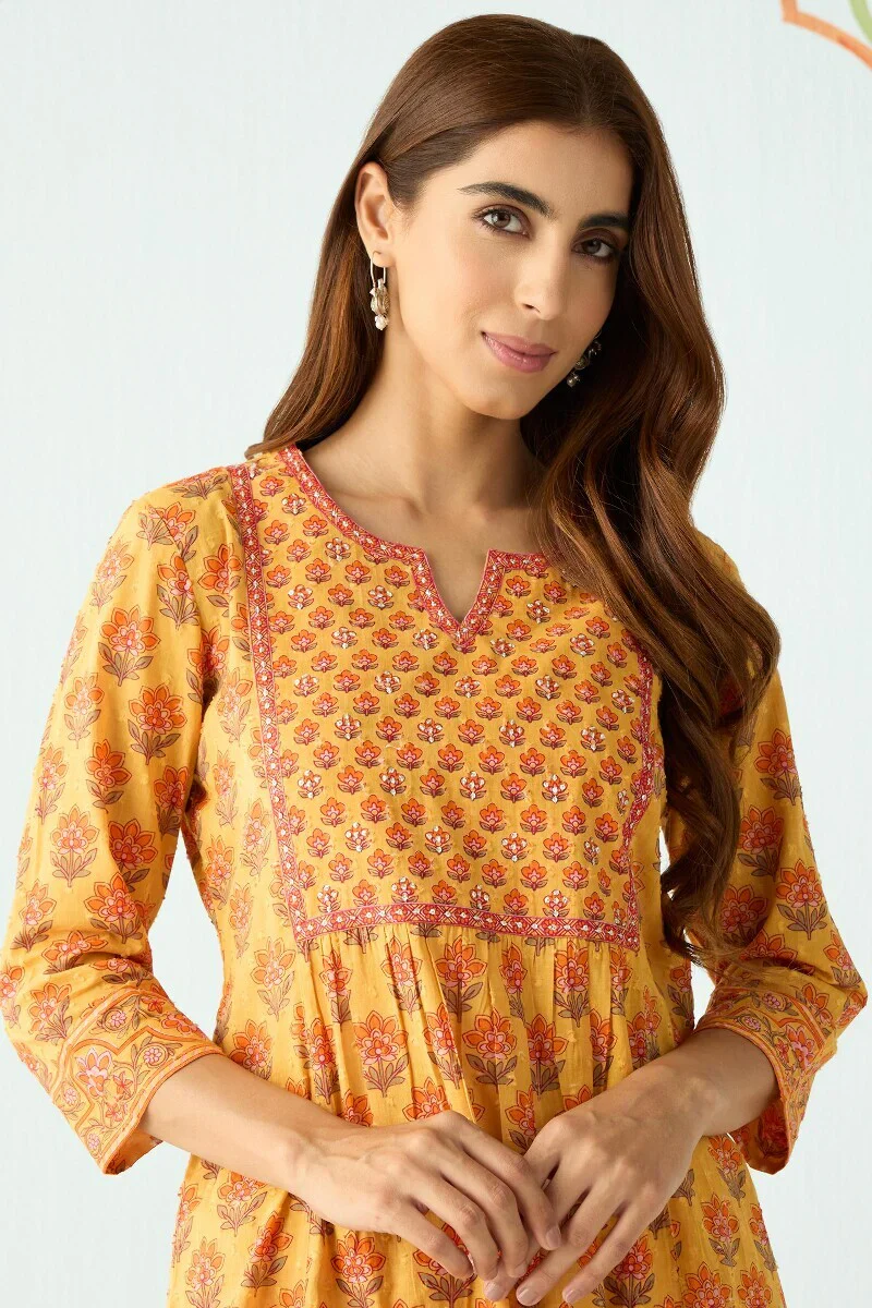 Surplus: Gauhar Sara Sanganeri Kurta - Image 5