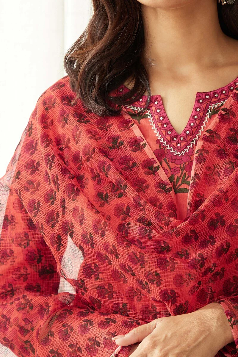 Gauhar Sehmat Sanganeri Dupatta - Image 2