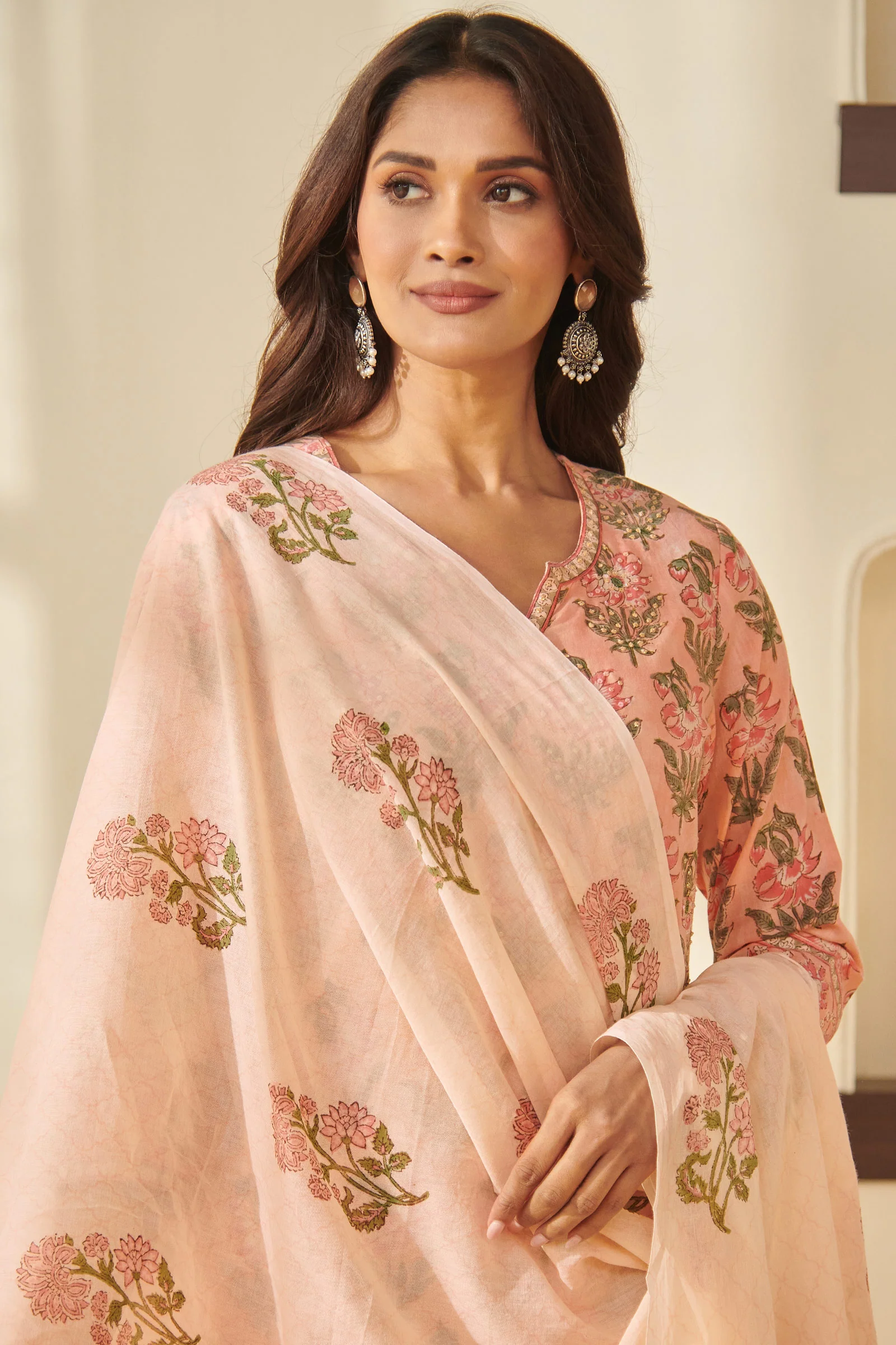 Gulbarg Kaira Sanganeri Dupatta